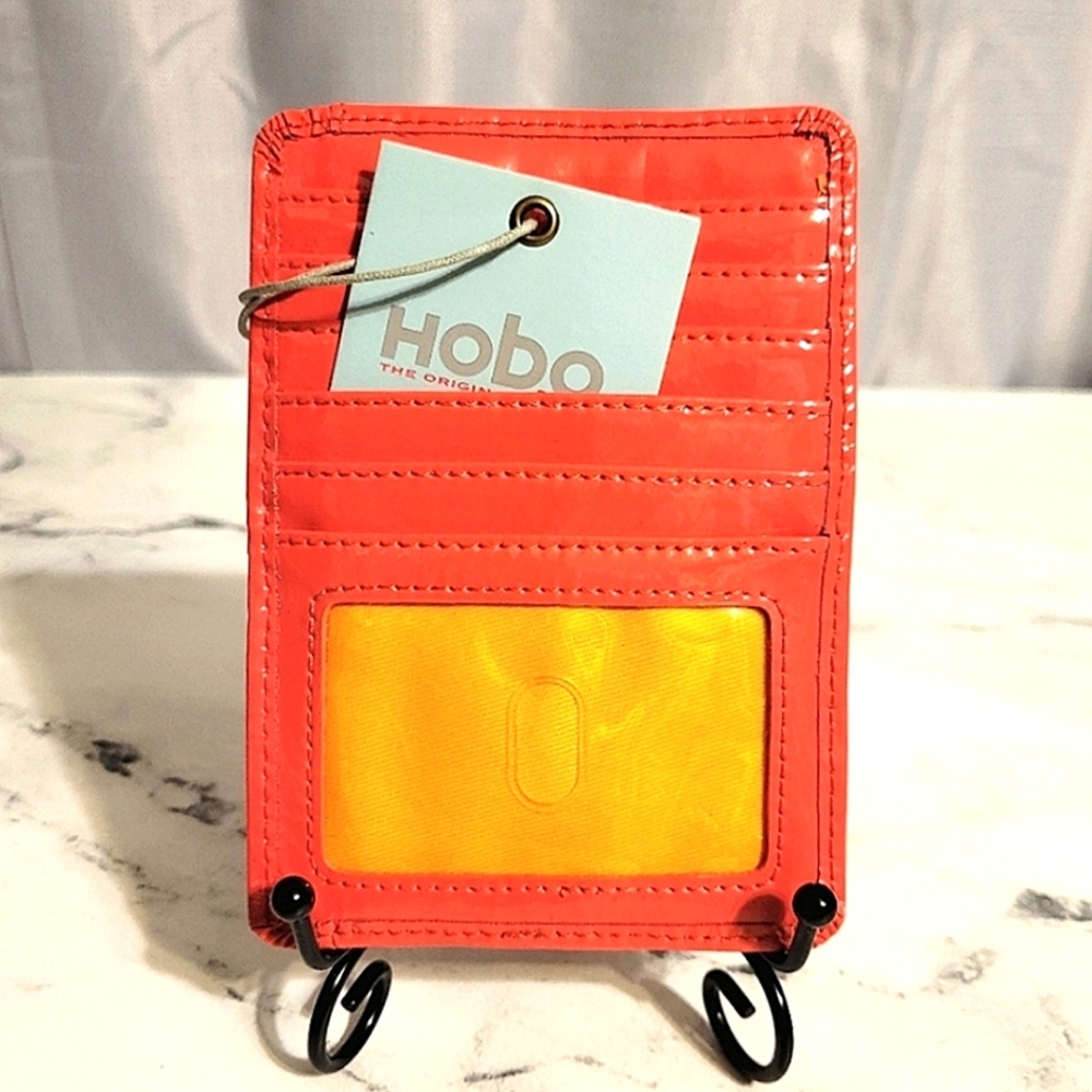 NWT HOBO The Original Genuine Patent Leather 'Poppy' Color Euro Slide